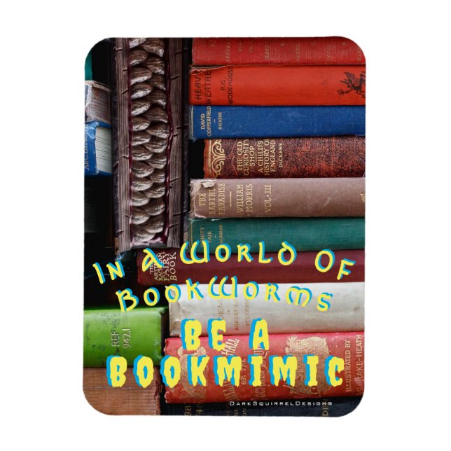 Bookworm Bookmimic Magnet (Vertikal)