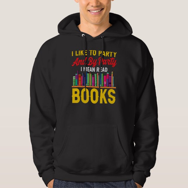 Bookworm Buchungsanzeige Leseprogramm Textentwurf  Hoodie (Vorderseite)