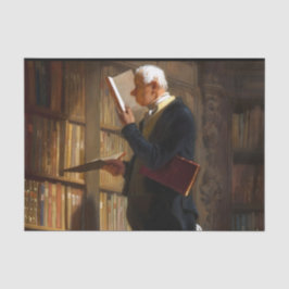 Bookworm Carl Spitzweg Art Seidenpapier