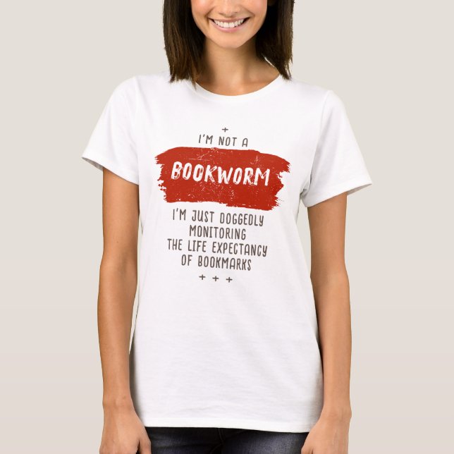 Bookworm Definition Funny T-Shirt (Vorderseite)