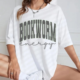 Bookworm Energy Sweatshirt, Cosy Book Club Shirt