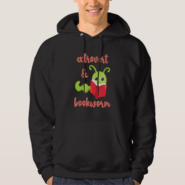 Bookworm Extrovert - Fun Book Reading 2 Hoodie (Vorderseite)