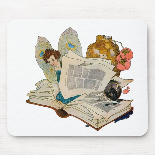 Bookworm Fairy Mousepad (Vorne)