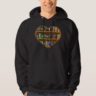 Bookworm Heart Book Lover Book Nerd Lover Reading Hoodie