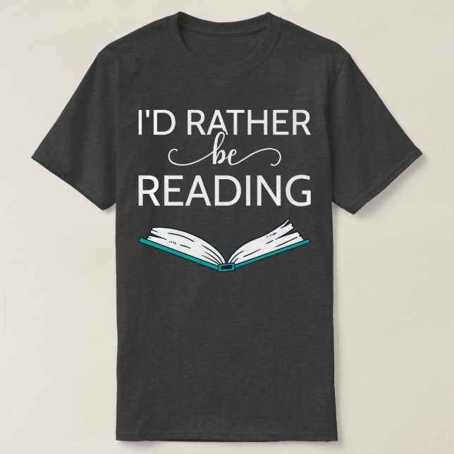 Bookworm-ID wird stattdessen gelesen II T-Shirt (Design vorne)