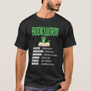 Bookworm mit Quirky-Übersetzungen rund um World Lo T-Shirt