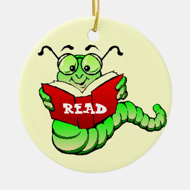 Bookworm Ornament (Vorne)
