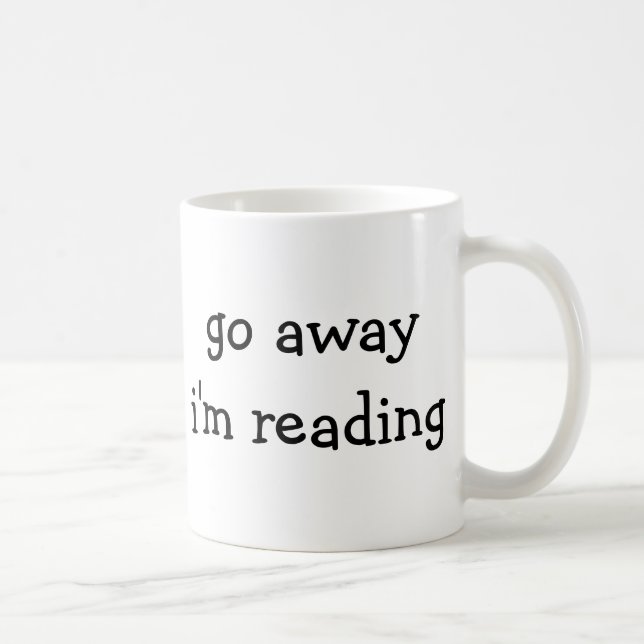 Bookworm Tasse - Geh weg und lese (Rechts)