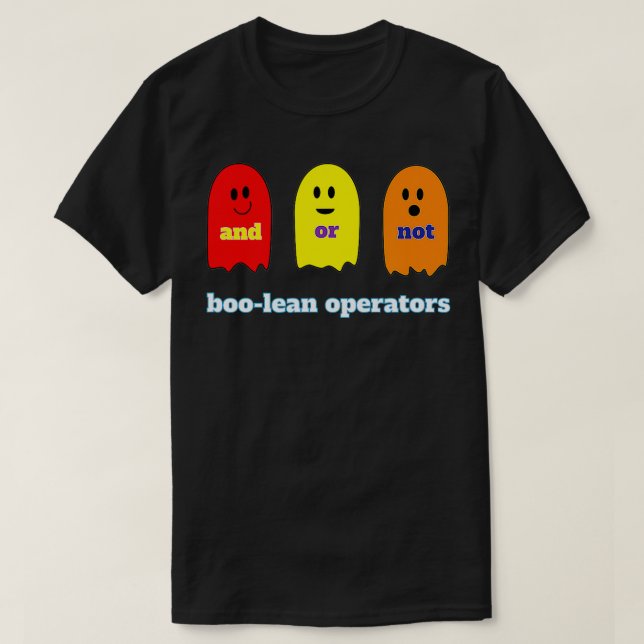 Boolean Operators Math Numbers Costume Halloween W T-Shirt (Design vorne)