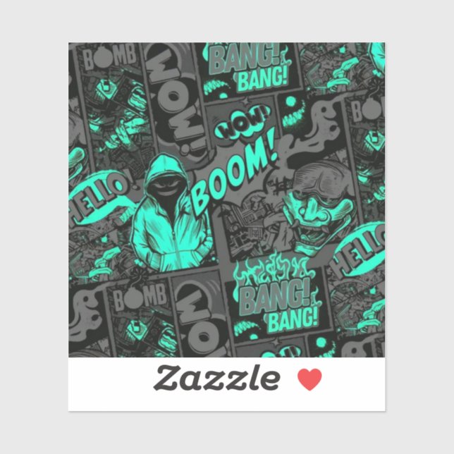 BOOM #3 AUFKLEBER (Blatt)