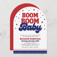 Boom Boom Baby 4. Juli Patriotic Baby Dusche