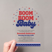 Boom Boom Baby 4. Juli Patriotische Babyparty