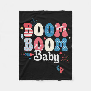 Boom Boom Baby 4. Juli Unabhängigkeitstag Tee Fleecedecke