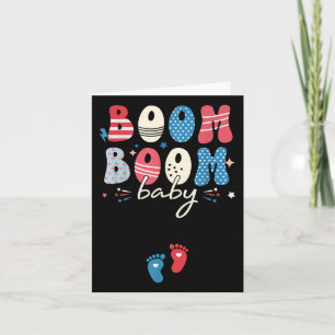 Boom Boom Schwangerschaft Geschlecht offenbaren Pa Karte