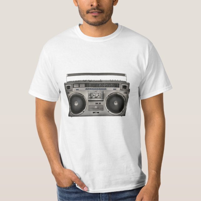 Boom Box Getto Blaster Retro achtziger und neunzig T-Shirt (Vorderseite)