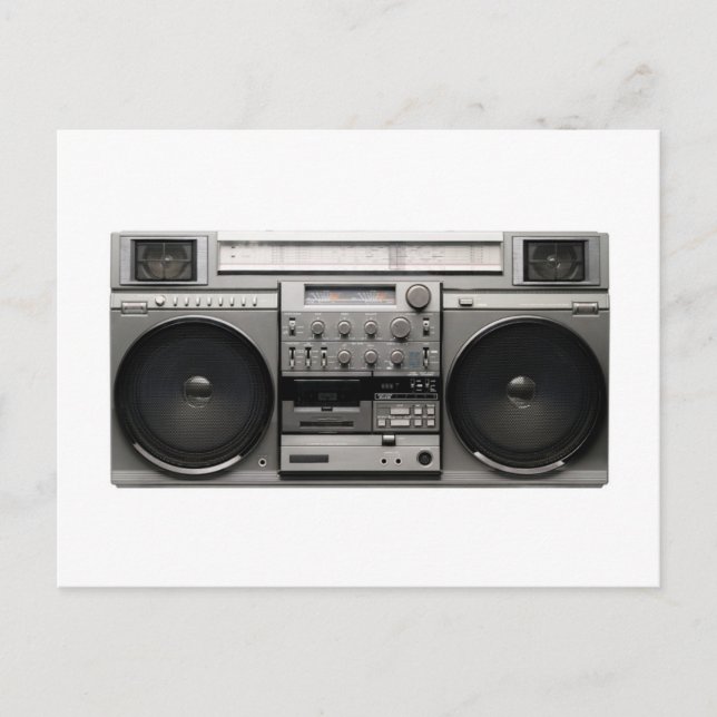 Boom Box Postkarte (Vorderseite)