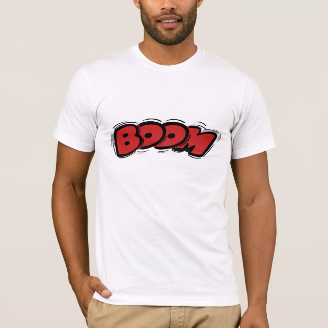 Boom Cartoon Comic Style T-Shirt (Vorderseite)