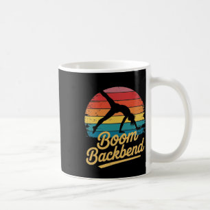 Boom Ckbend Retro-Yoga-Pose Statement Athletik Con Kaffeetasse