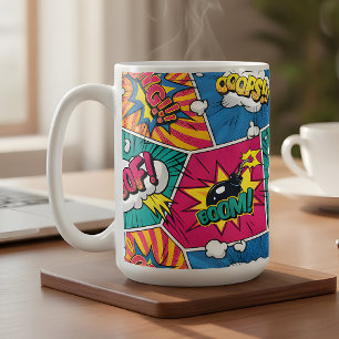 BOOM Comic-Book-Pop-Art-Kaffeetasse Kaffeetasse