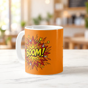 BOOM Comic-Book-Pop-Art Orange Tasse