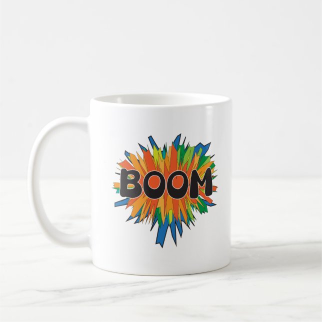 Boom Comic Pop Art Explosion Kaffeetasse (Links)