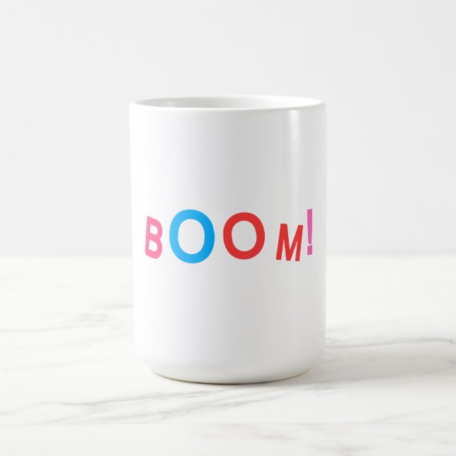 BOOM! Comic-Typografie Kaffeetasse (Mittel)