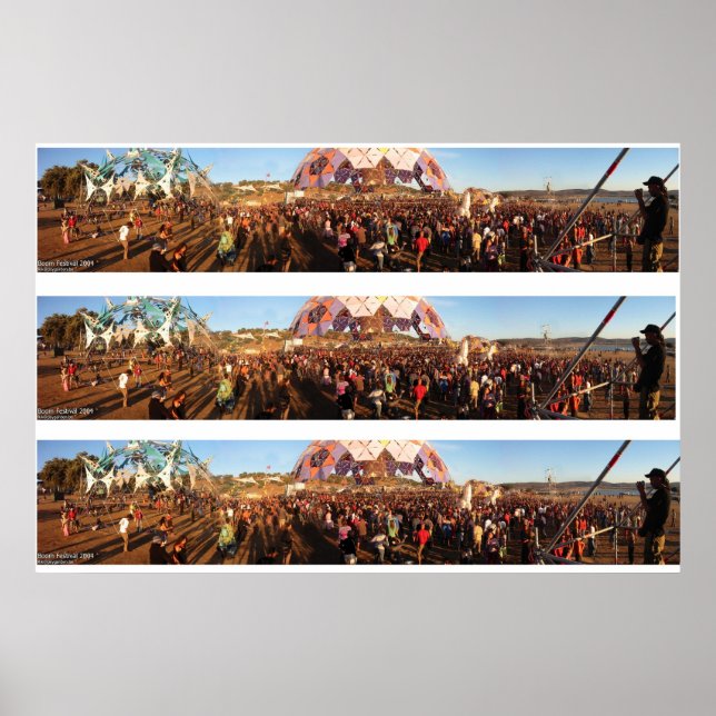 Boom Festival 2004 - Großes Dreifach-Print- Poster (Vorne)