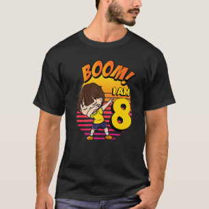Boom I m 8 Birthday Boy 8. Geburtstagsparty 1 T-Shirt