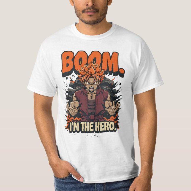 Boom ich bin der Held T-Shirt (Vorderseite)