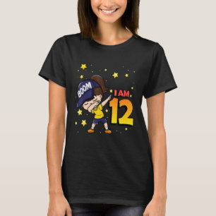 Boom I'm 12 Girl Birthday 12. Geburtstagsparty T-Shirt