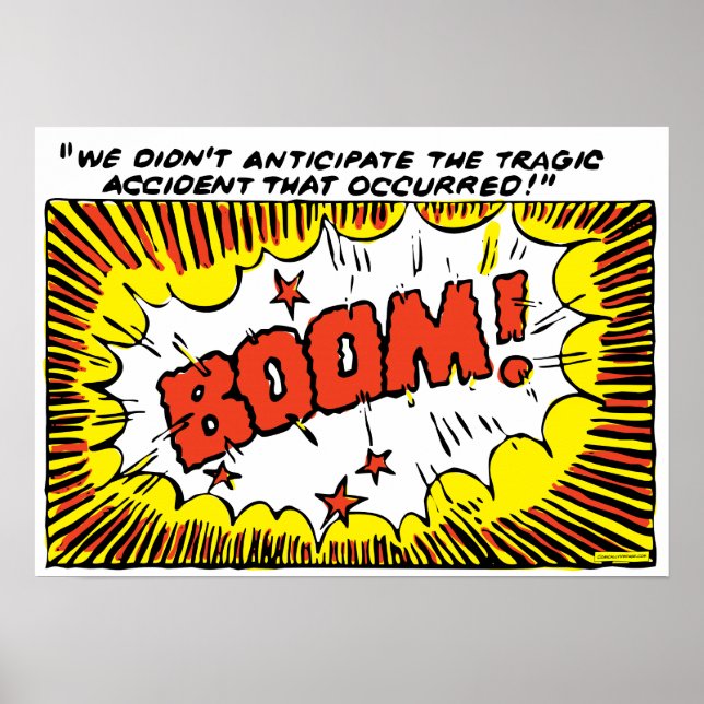 BOOM! (kleinere Größen) Poster (Vorne)