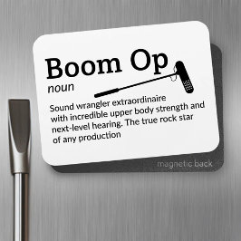 Boom Op Definition - Set Life 3" x 4" Flex Magnet