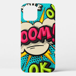 Boom-Pop-Art-Wolke Sprechblase. Lächeln, wow, pow, Case-Mate iPhone Hülle