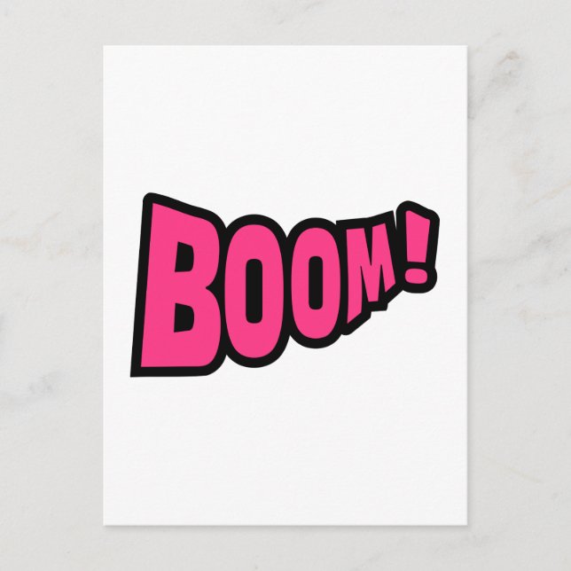 Boom Postkarte (Vorderseite)