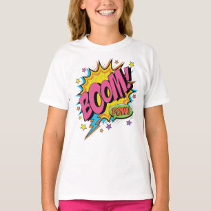 BOOM POW Comic Sweatshirt - Retro T-Shirt