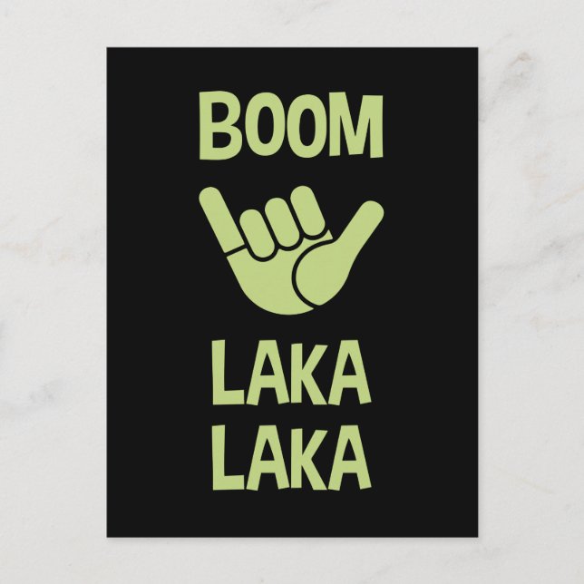 Boom Shaka Wave Postkarte (Vorderseite)