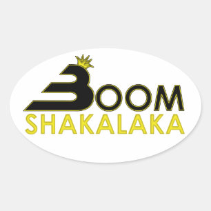 Boom Shakalaka Ovaler Aufkleber