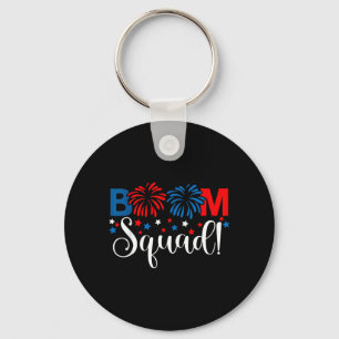 Boom Squad 4. Juli-Shirt Feuerwerk Schlüsselanhänger