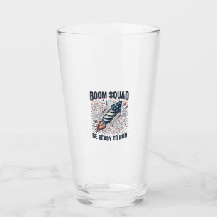 Boom Squad Patriotisches Feuerwerk Vintage-Shirt-D Glas