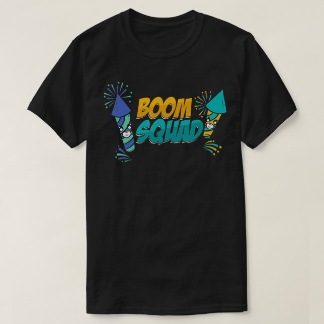 Boom Squad Pyro Firecracker Eplosion Pyrotechniken T-Shirt (Design vorne)