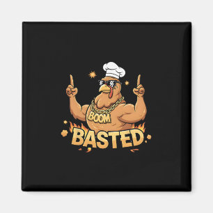Boom Sted Lustiger Truthahn Bbq-Grillieren Thanksg Magnet