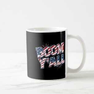 Boom Yall 4. Juli Feuerwerk Patriotisch Kaffeetasse