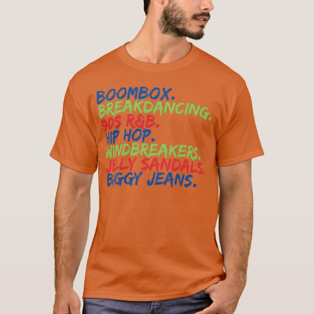 Boombo Breakdancing 90er RB Retro T-Shirt (Vorderseite)