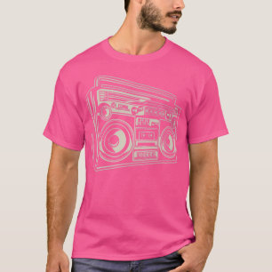 Boombox Cassette Deck Retro Rap Hiphop Vibe Oldsch T-Shirt
