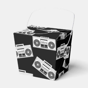 Boombox Druckkunst Muster Boomboxen Schwarz Geschenkschachtel