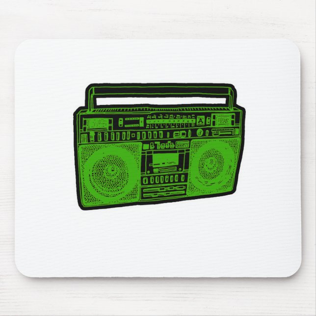 boombox Getto-Bläserradio Mousepad (Vorne)