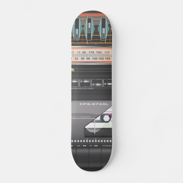 Boombox Ghetto Blaster Skateboard (Vorderseite)