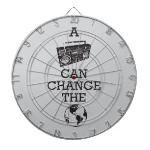 Boombox kann die Welt ändern Dartscheibe