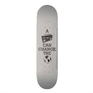 Boombox kann die Welt ändern Skateboard