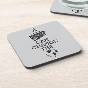 Boombox kann die Welt ändern Untersetzer